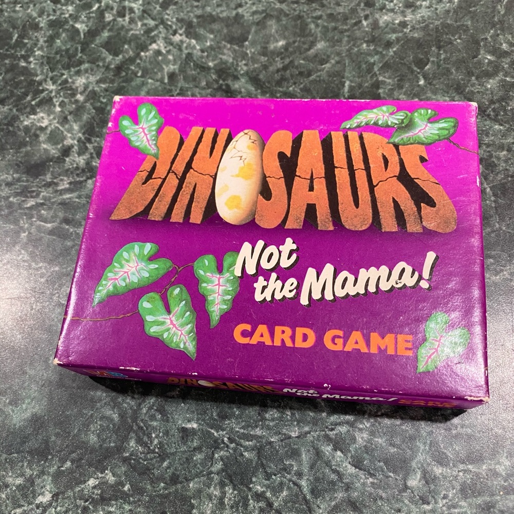 Vintage 1991 DINOSAURS “Not The Mama” Card Game